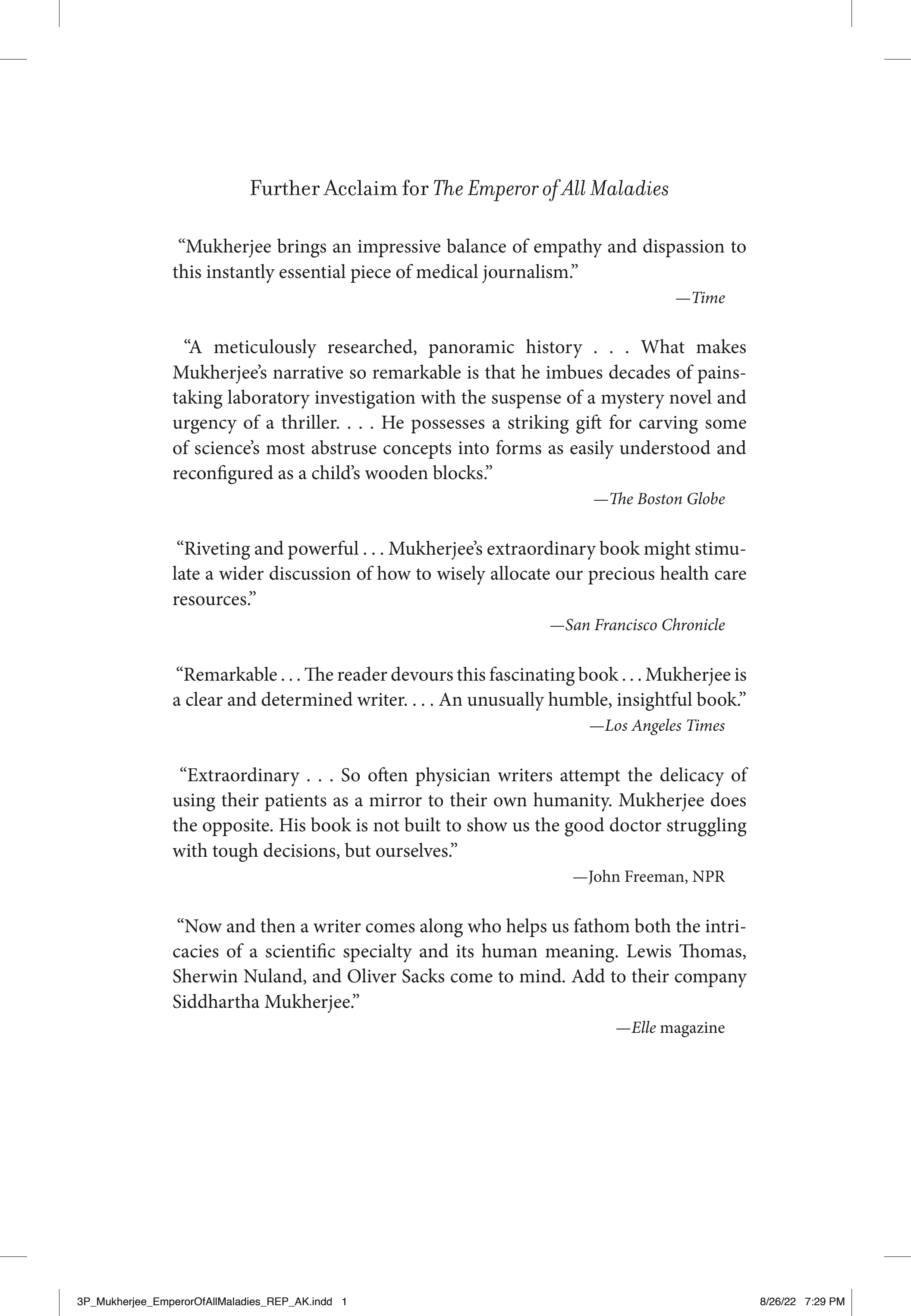 The Emperor of All Maladies: A Biography of Cancer